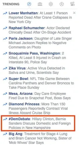 facebook trending - hashtagi przykłady
