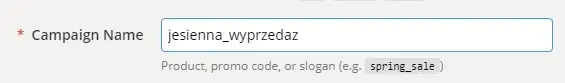 campaign name