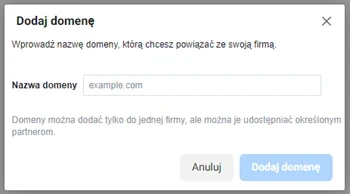 Dodaj domenę