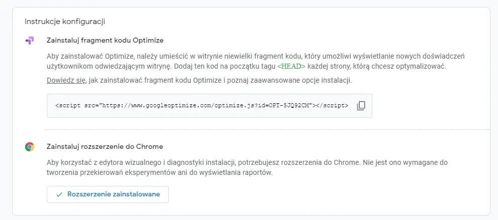 Instrukcje konfiguracji