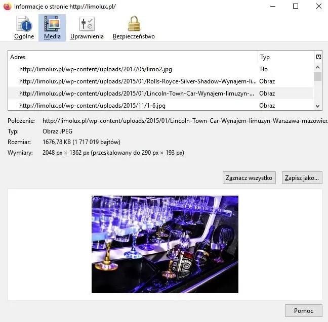Screen z przeglądarki