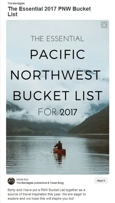 pinterest - przykład postu