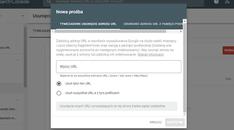 Nowa prośba