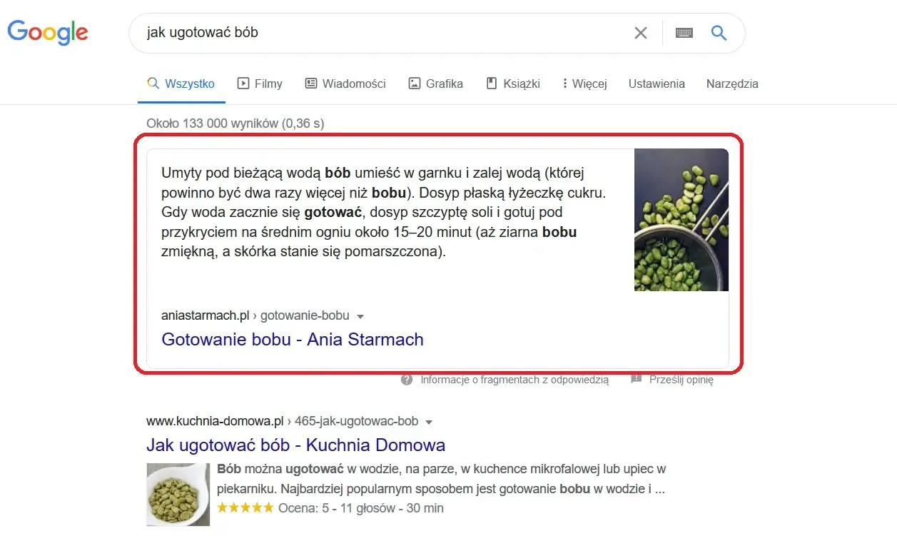 Wyszukiwanie bób