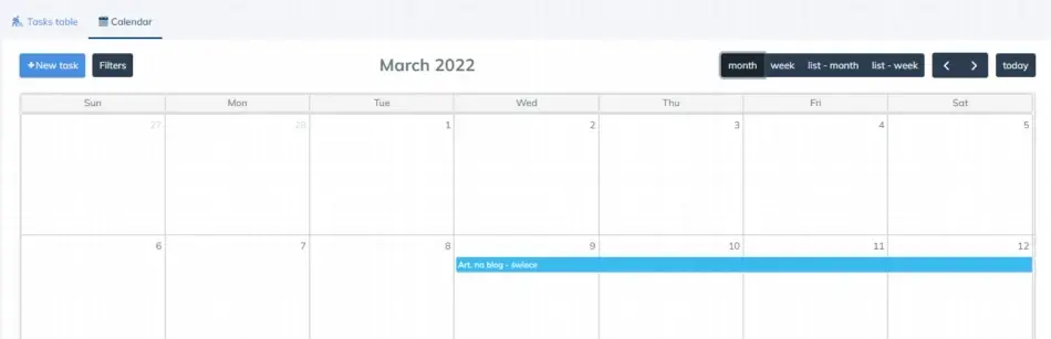 calendar